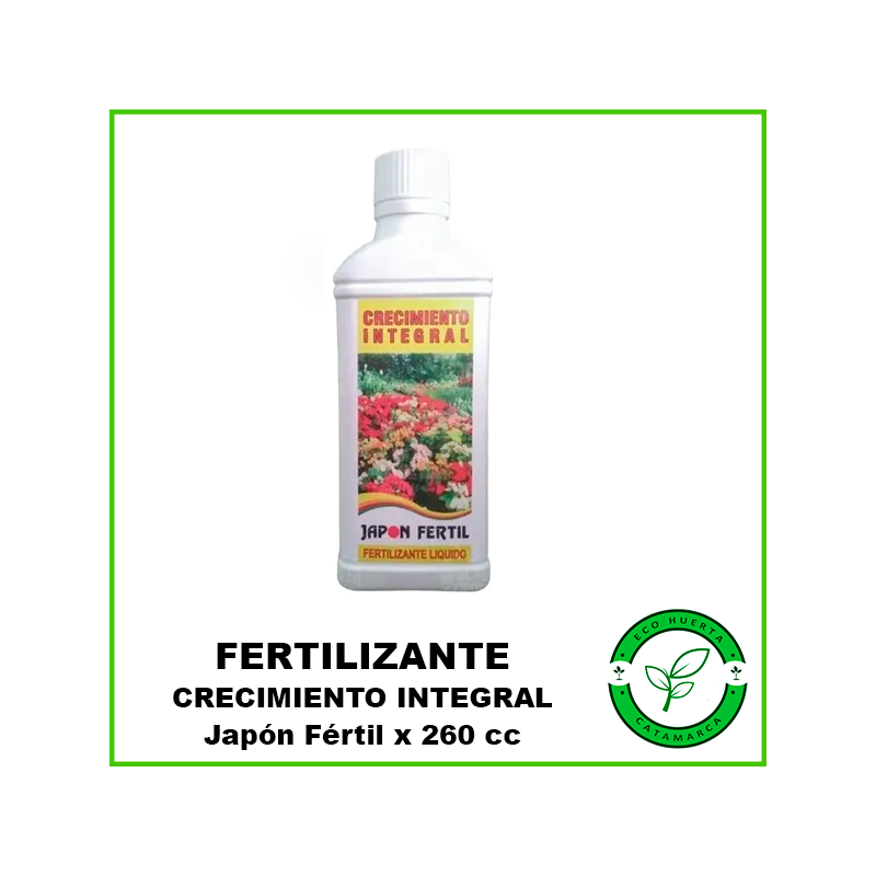 Fertilizante Crecimiento Integral Japón Fértil x 260cc