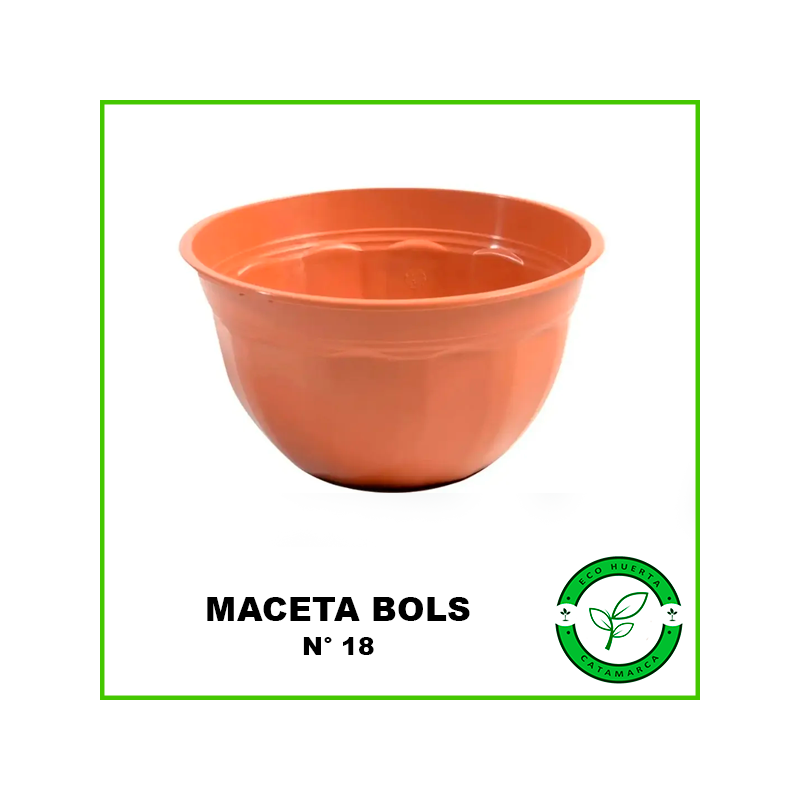 Maceta Bols N° 18 Barro TA Plastic