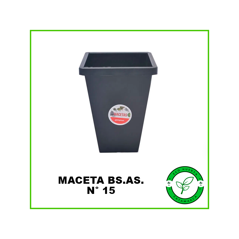 Maceta BsAs Gemplast N°15