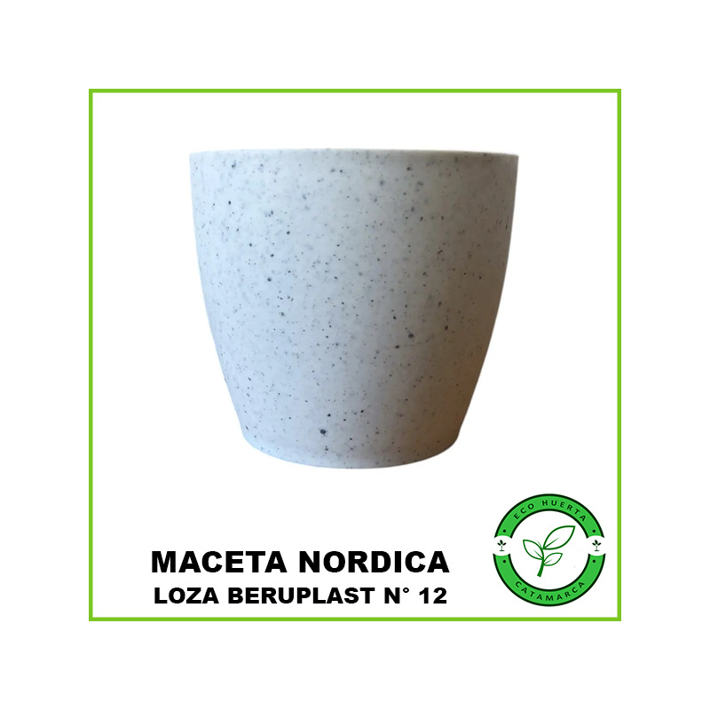 Maceta Nordica Loza Beruplast N° 12