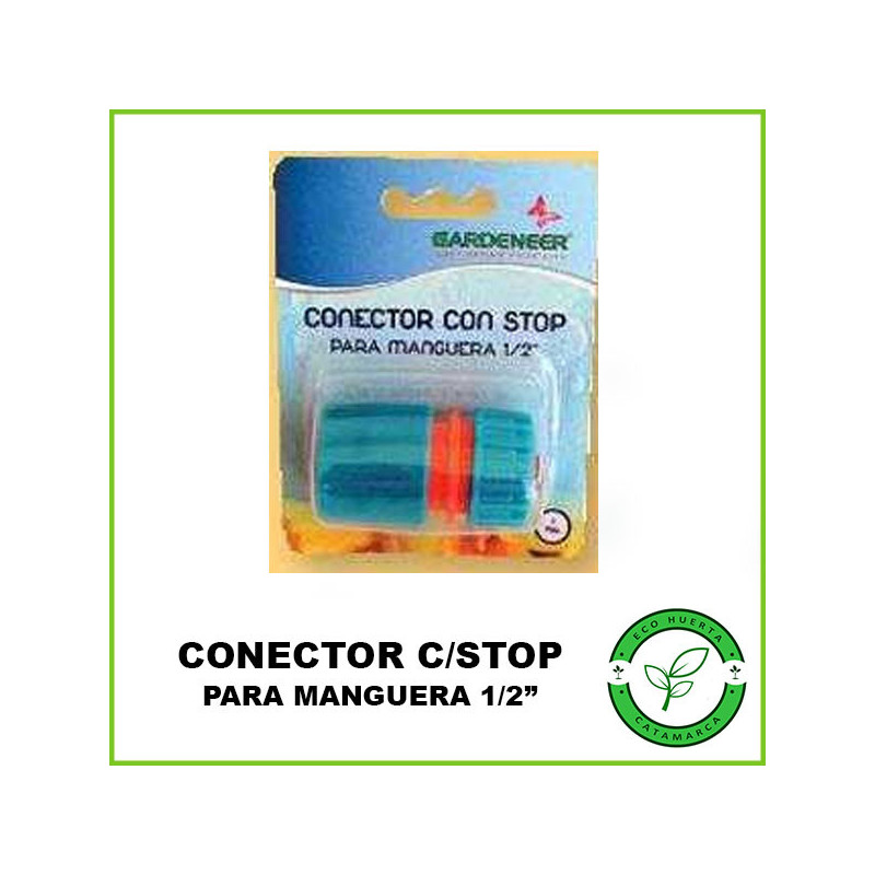 Conector para Manguera c/Stop 1/2" Gardeneer