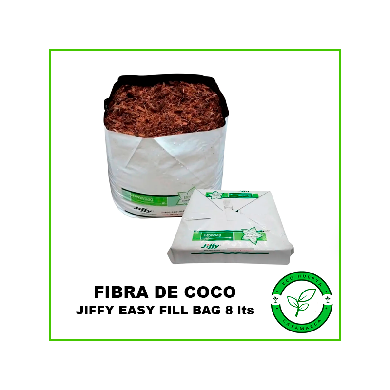 Fibra de Coco Jiffy Easy Fill Bag x 8Lts