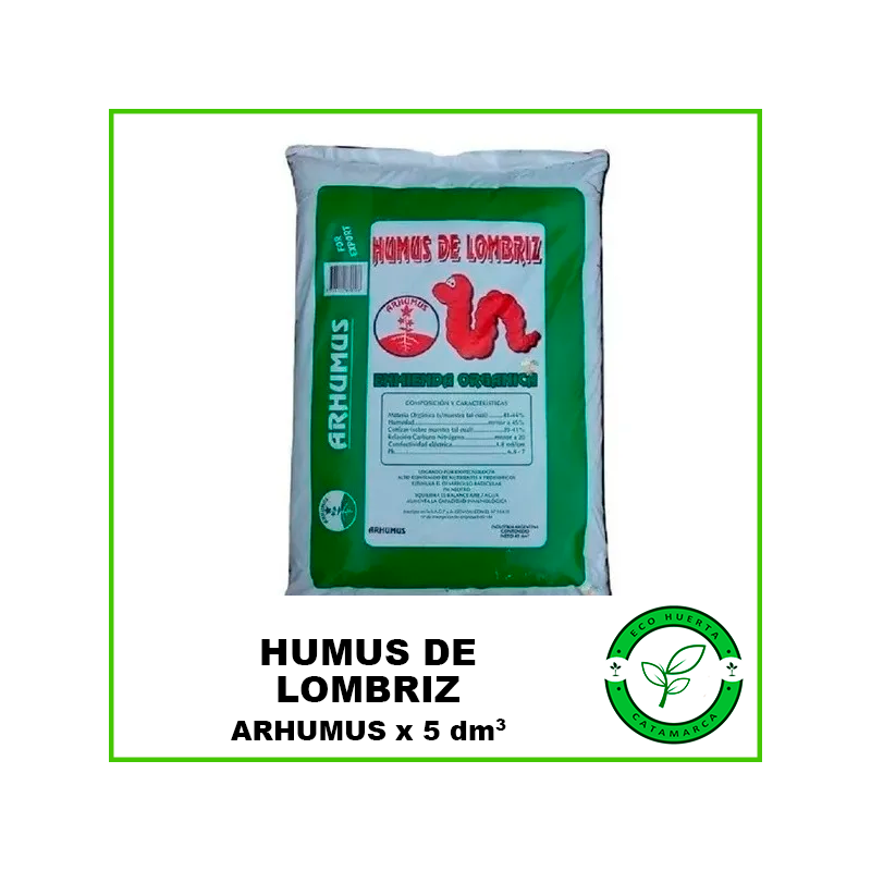 Humus de Lombriz Arhumus x 5 dm3