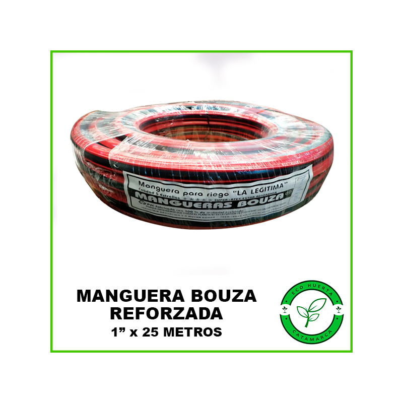 Manguera Reforzada 1" Bouza x 25 mts