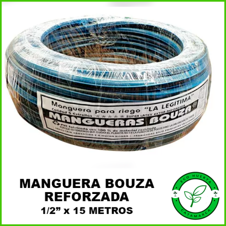 Manguera Reforzada 1/2 Bouza x 15mts