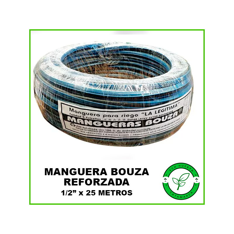 Manguera Reforzada 1/2 Bouza x 25mts