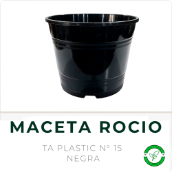 Maceta Rocio N° 15 Negro TA Plastic