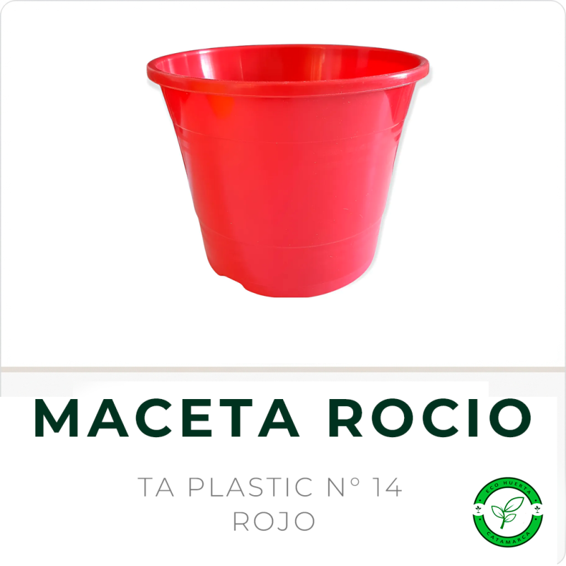 Maceta Rocio N° 14 Rojo TA Plastic