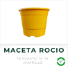 Maceta Rocio N° 14 Amarillo TA Plastic