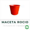 Maceta Rocio N° 11 Naranja TA Plastic