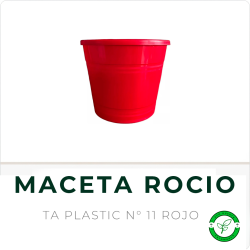 Maceta Rocio N° 11 Rojo TA Plastic