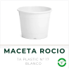 Maceta Rocio N° 17 Blanco TA Plastic