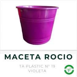 Maceta Rocio N° 19 Violeta TA Plastic