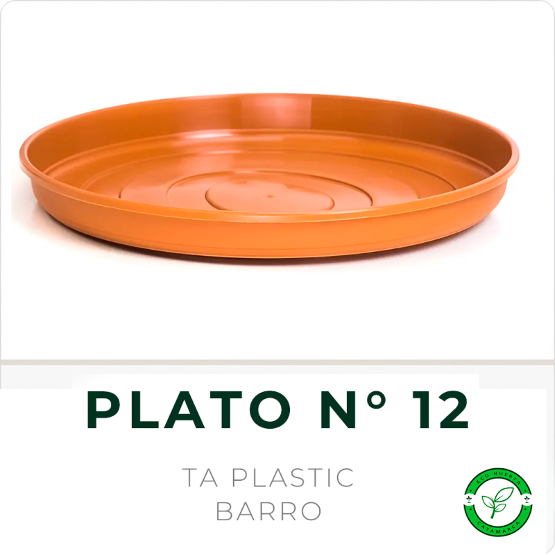 Plato Redondo N° 12 Barro TA Plastic