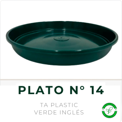 Plato Redondo N° 14 Verde TA Plastic