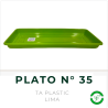 Plato Rectangular N° 35 Lima TA Plastic