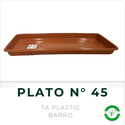 Plato Rectangular N° 45 BarroTA Plastic