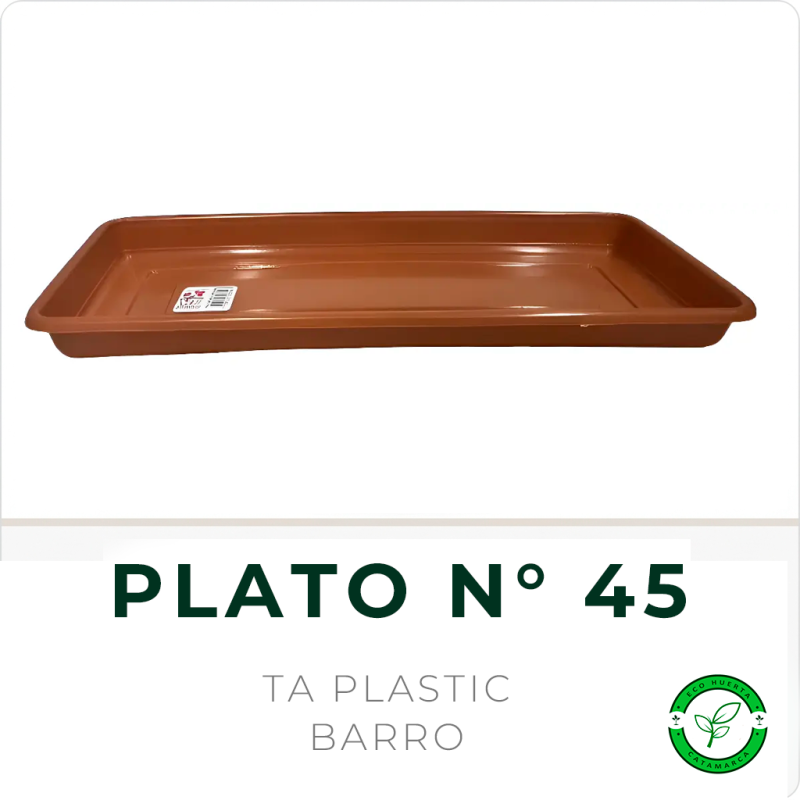 Plato Rectangular N° 45 BarroTA Plastic