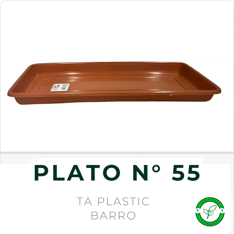 Plato Rectangular N° 55 Barro TA Plastic