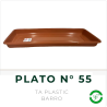 Plato Rectangular N° 55 Barro TA Plastic