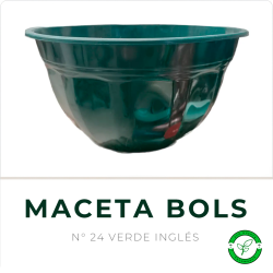 Maceta Bols N° 24 Verde TA Plastic