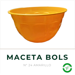 Maceta Bols N° 24 Amarillo TA Plastic