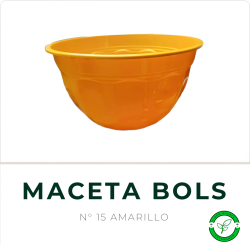 Maceta Bols N° 15 Amarillo TA Plastic