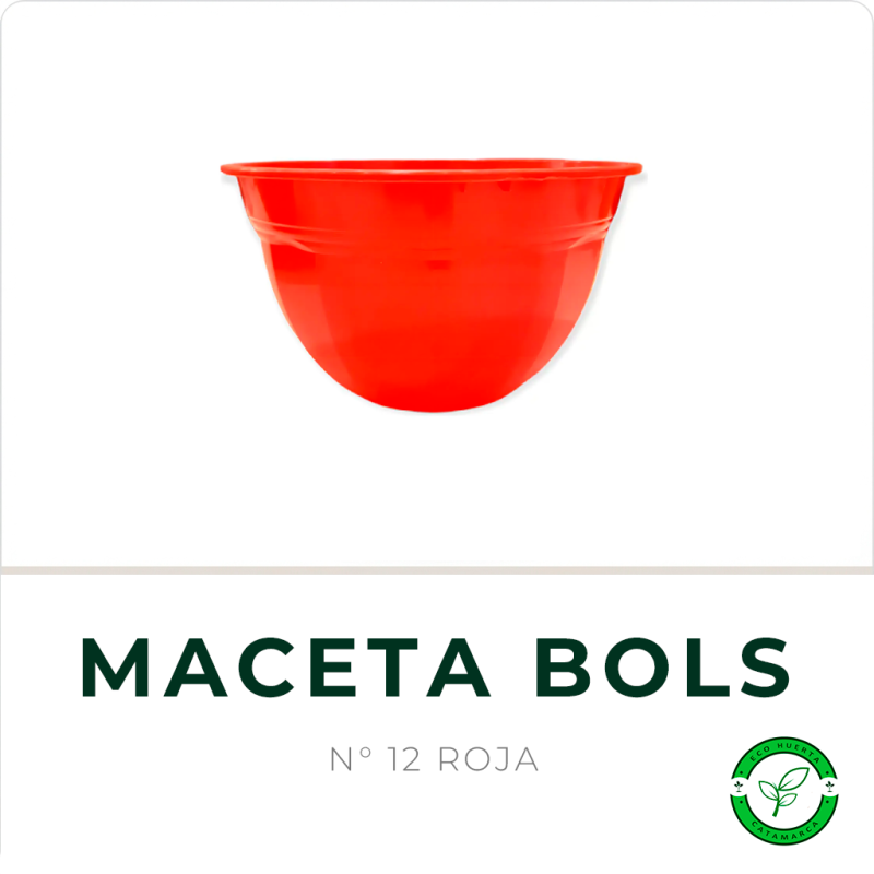 Maceta Bols N° 12 Rojo TA Plastic