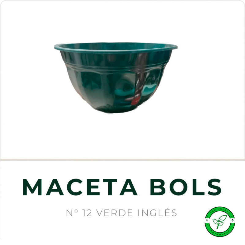 Maceta Bols N° 12 Verde TA Plastic