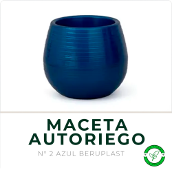 Maceta Autoriego N° 2 Blanco Beruplast