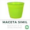 Maceta Simil N° 16 Verde Manzana Beruplast