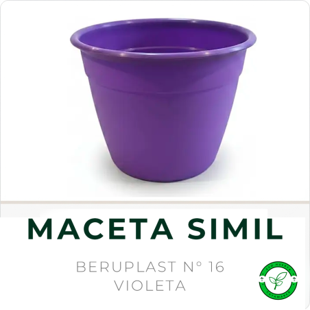 Maceta Simil N° 16 Violeta Beruplast