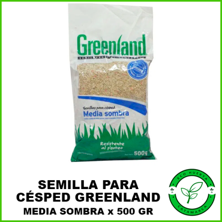 Semillas para Césped Greenland 1/2 sombra x 500 Grs