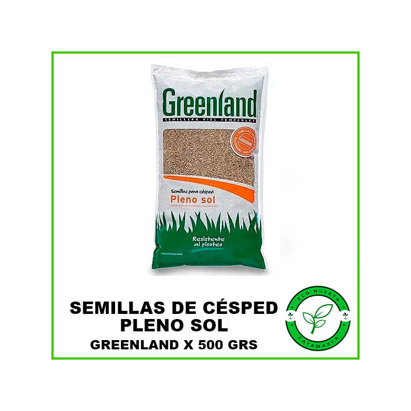 Semillas para Césped Greenland Pleno Sol x 500 Grs
