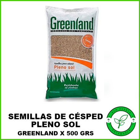 Semillas para Césped Greenland Pleno Sol x 500 Grs
