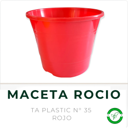 Maceta Rocio N° 35 Rojo TA Plastic