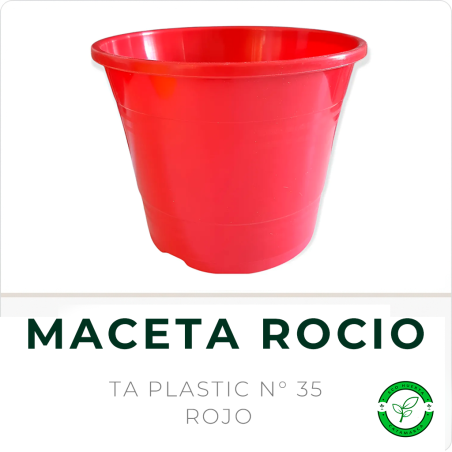 Maceta Rocio N° 35 Rojo TA Plastic