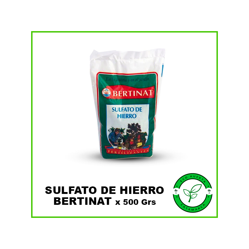 Sulfato de Hierro Bertinat x 500 Grs