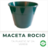 Maceta Rocio N° 24 Verde Inglés TA Plastic