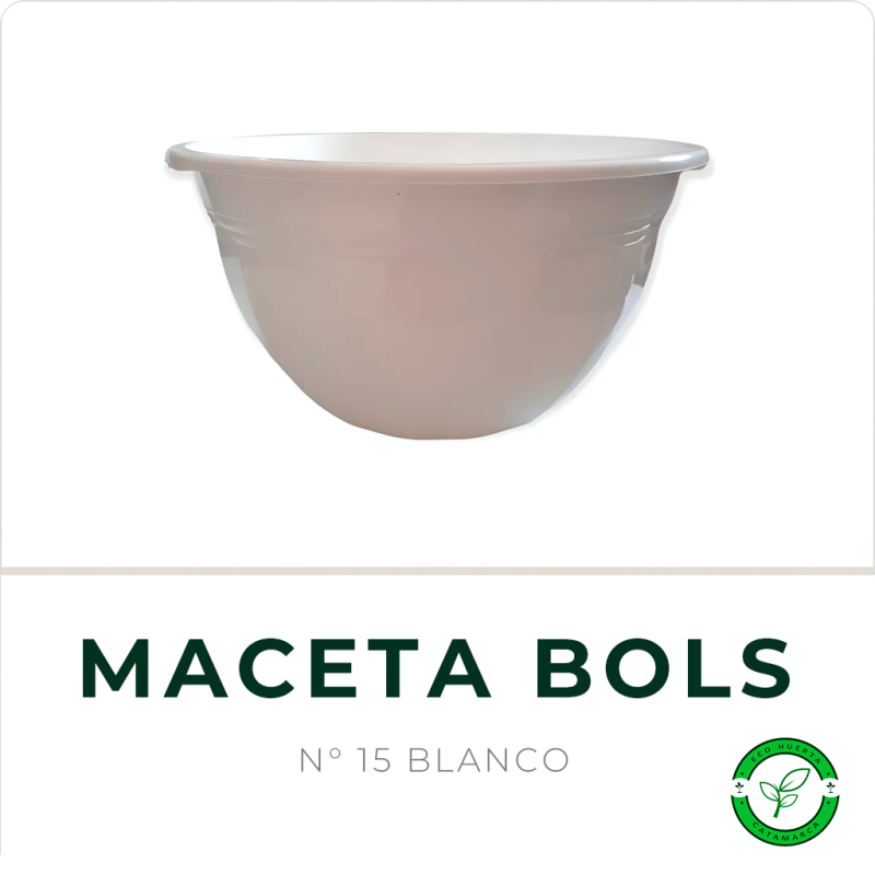 Maceta Bols N° 15 Blanco TA Plastic