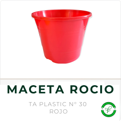 Maceta Rocio N° 30 Rojo TA Plastic