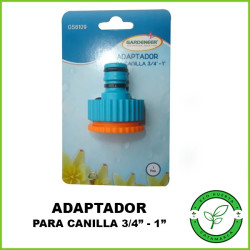 Adaptador para Canilla de 3/4" a 1" Gardeneer