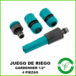 Juego de Lanza de Riego (4pzas) 1/2" Gardeneer