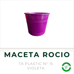 Maceta Rocio N° 15 Violeta TA Plastic