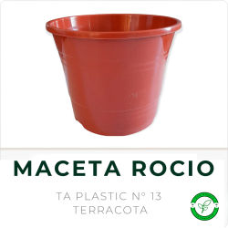 Maceta Rocio N° 13 Terracota TA Plasctic