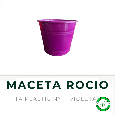 Maceta Rocio N° 11 Violeta TA Plastic