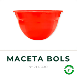 Maceta Bols N° 21 Rojo TA Plastic