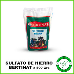 Sulfato de Hierro Bertinat x 500 Grs