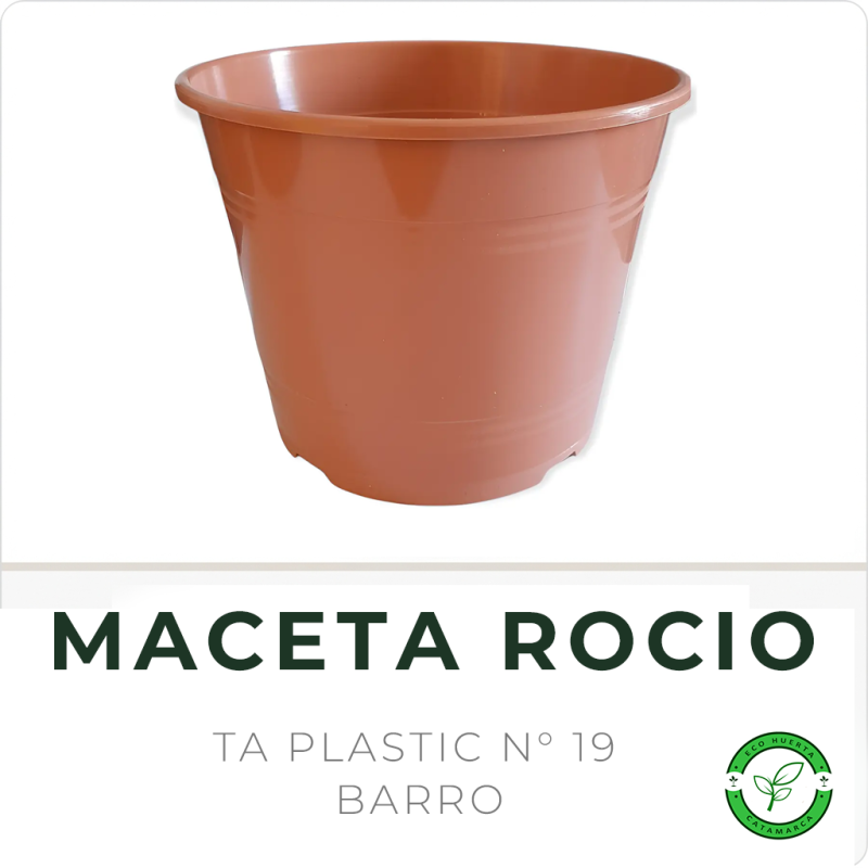 Maceta Rocio N° 19 Barro TA Plastic