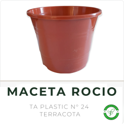 Maceta Rocio N° 24 Terracota TA Plastic